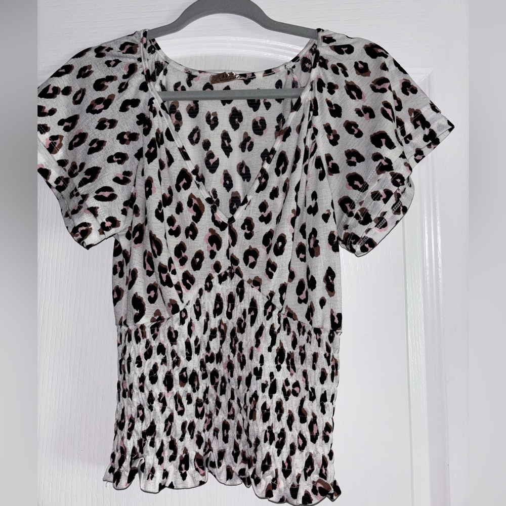 Lavish Asymmetrical Black and White Blouse